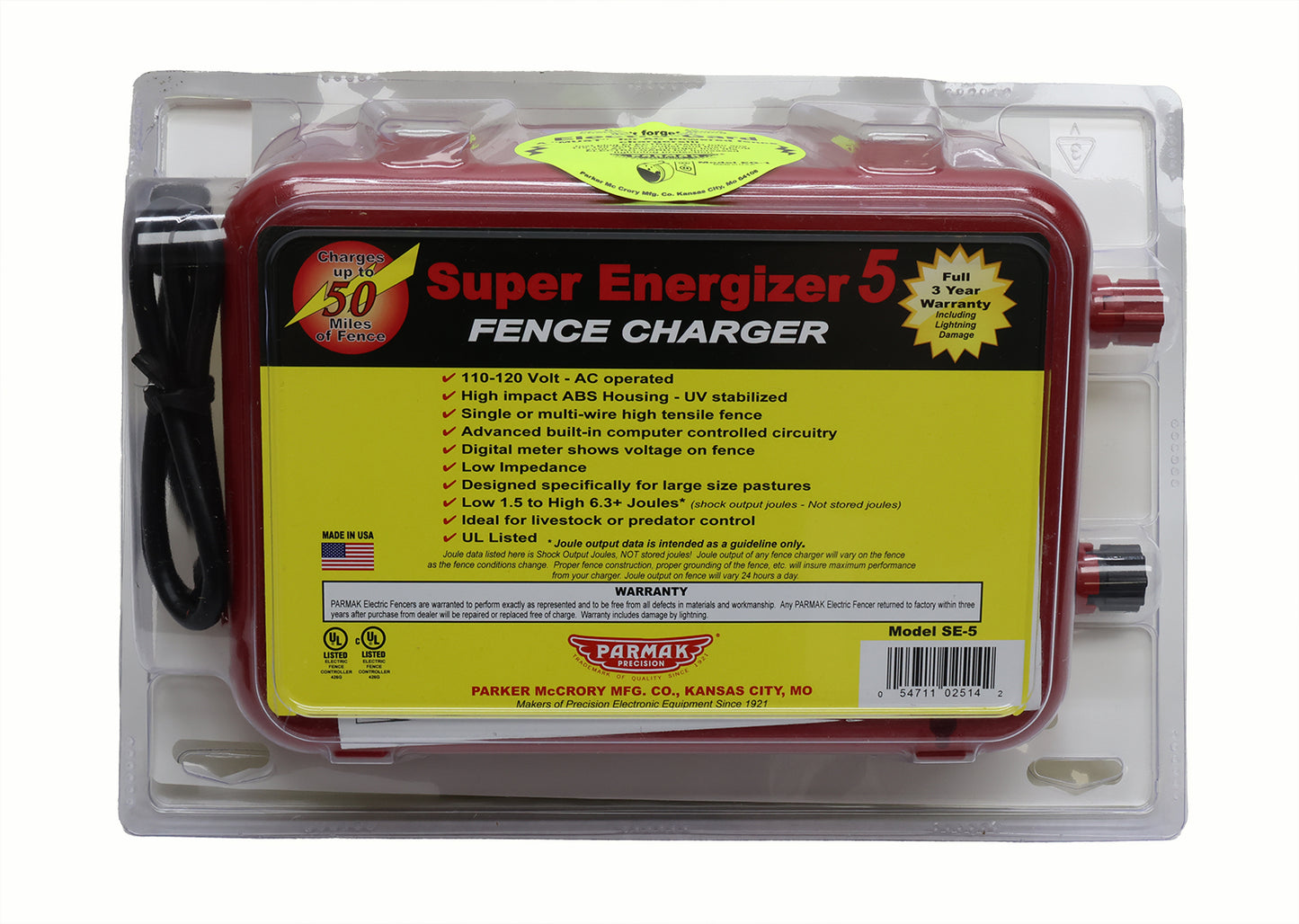 Parmak Super Energizer 5 Fence Charger - 102540