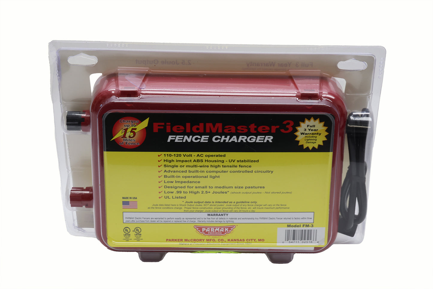 Parmak FieldMaster-3 Fencer Charger - 102560