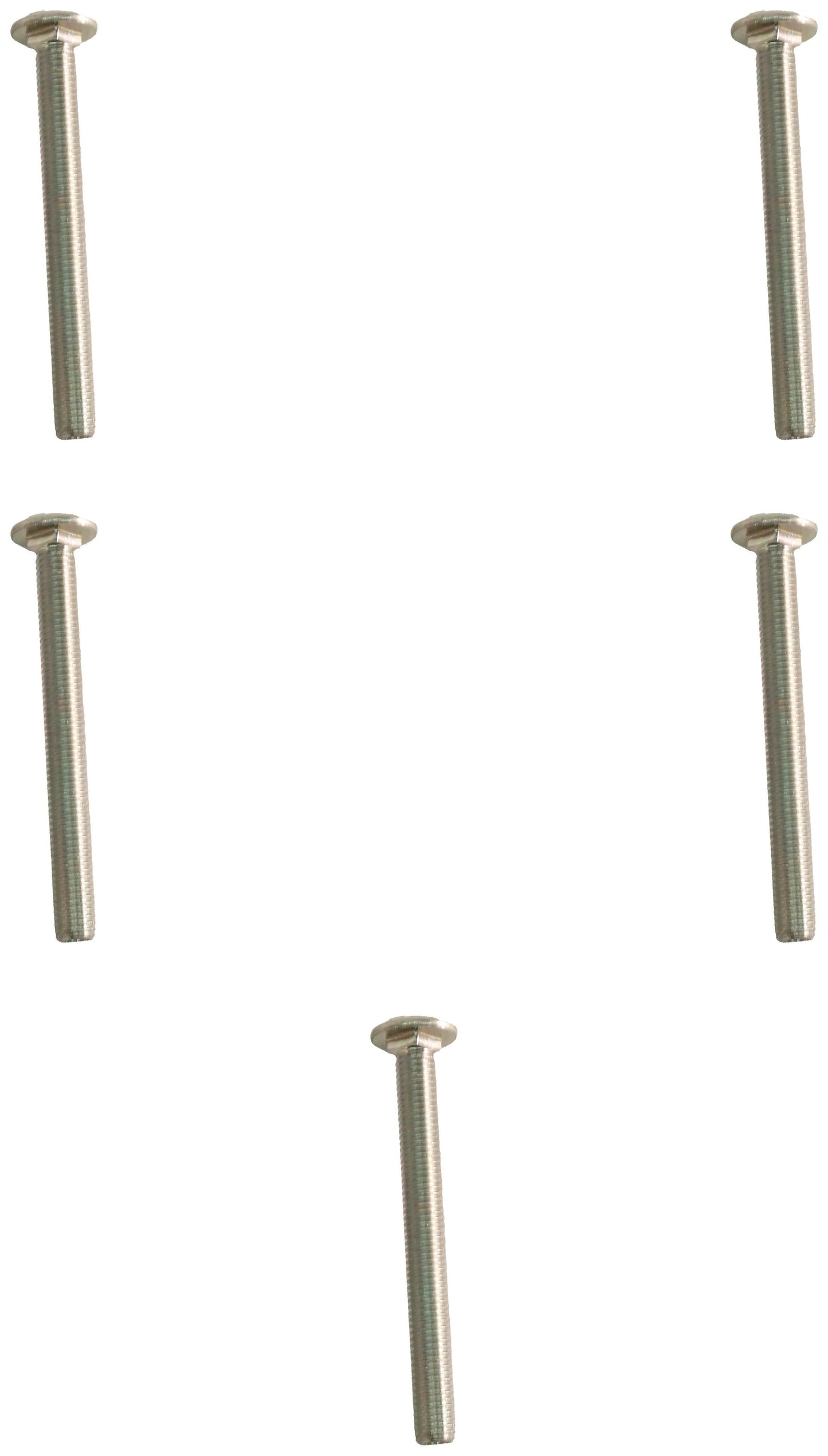 John Deere Original Equipment Round Head Square Neck Bolt, M8 X 80 (5-PACK) - 03M7267
