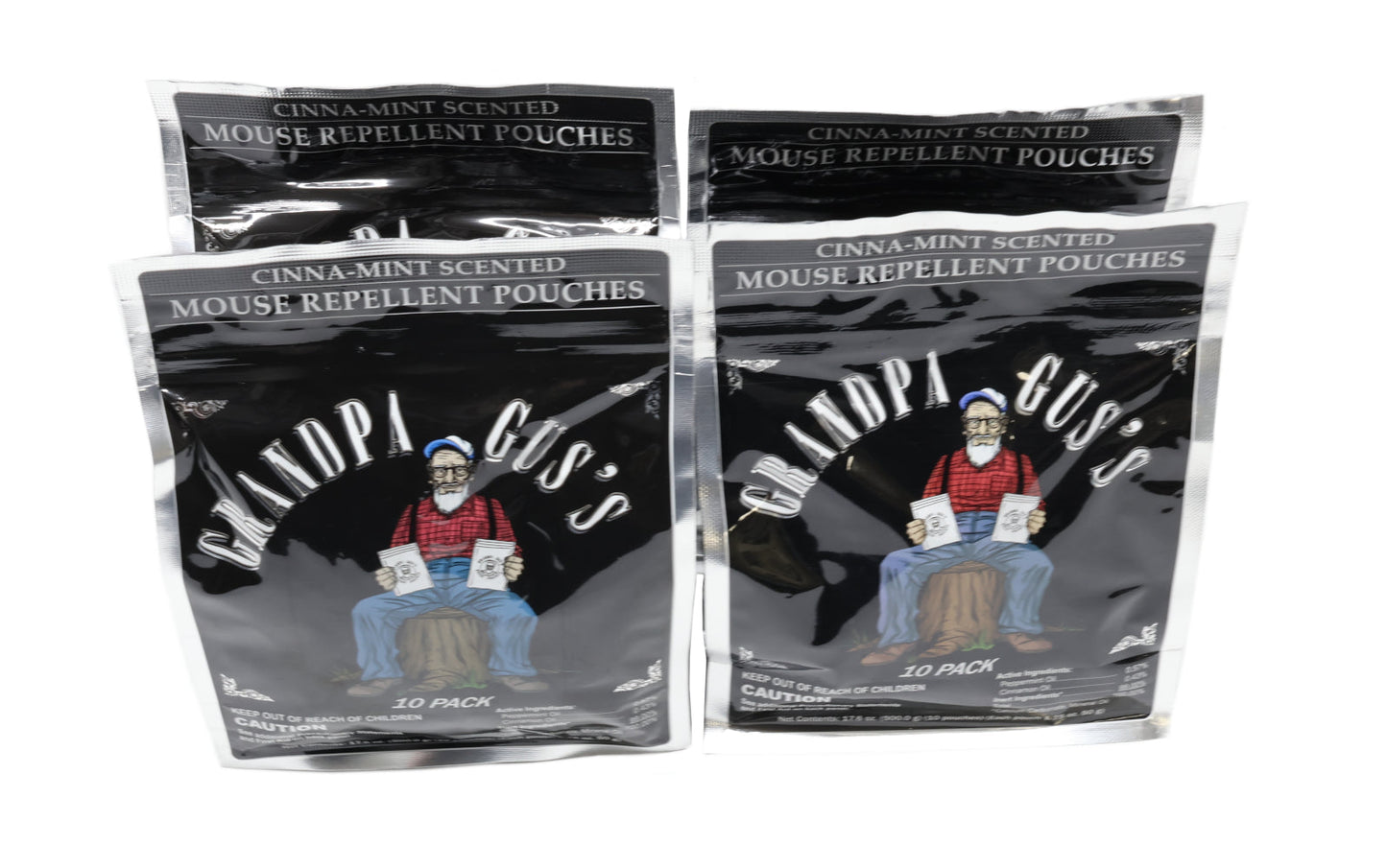 Grandpa Gus's (4 BAGS) Rodent Repellent Pouches - A-B1GPP106,4