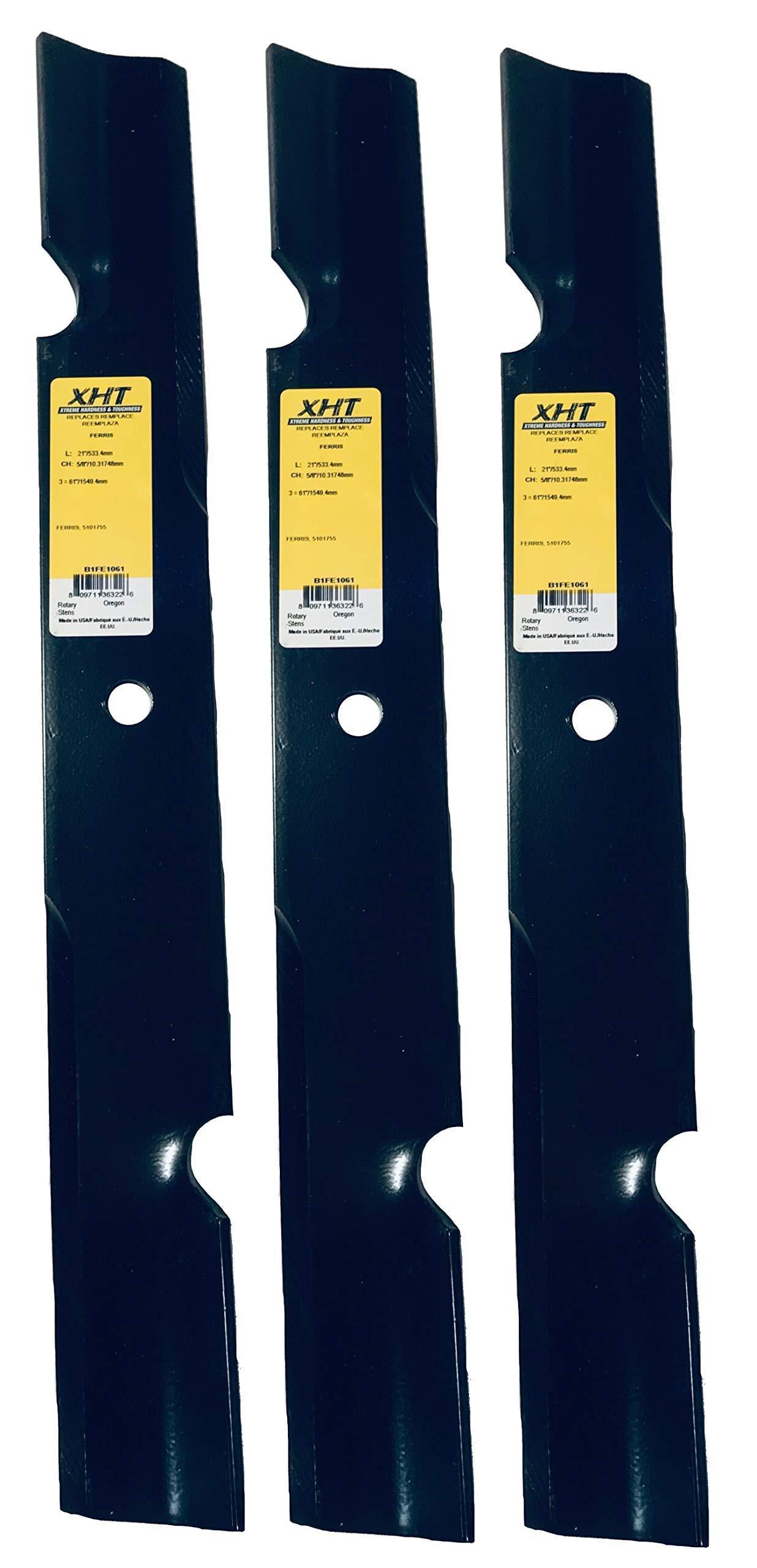 A&I XHT 21", 5/8" Notch Mower Blade (Set of 3) - B1FE1061,3