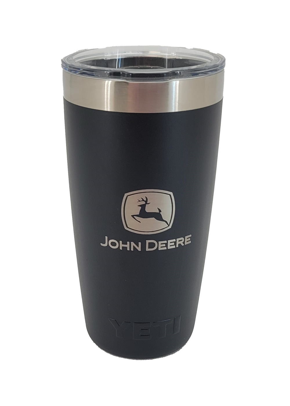 John Deere 10-oz Yeti black tumbler