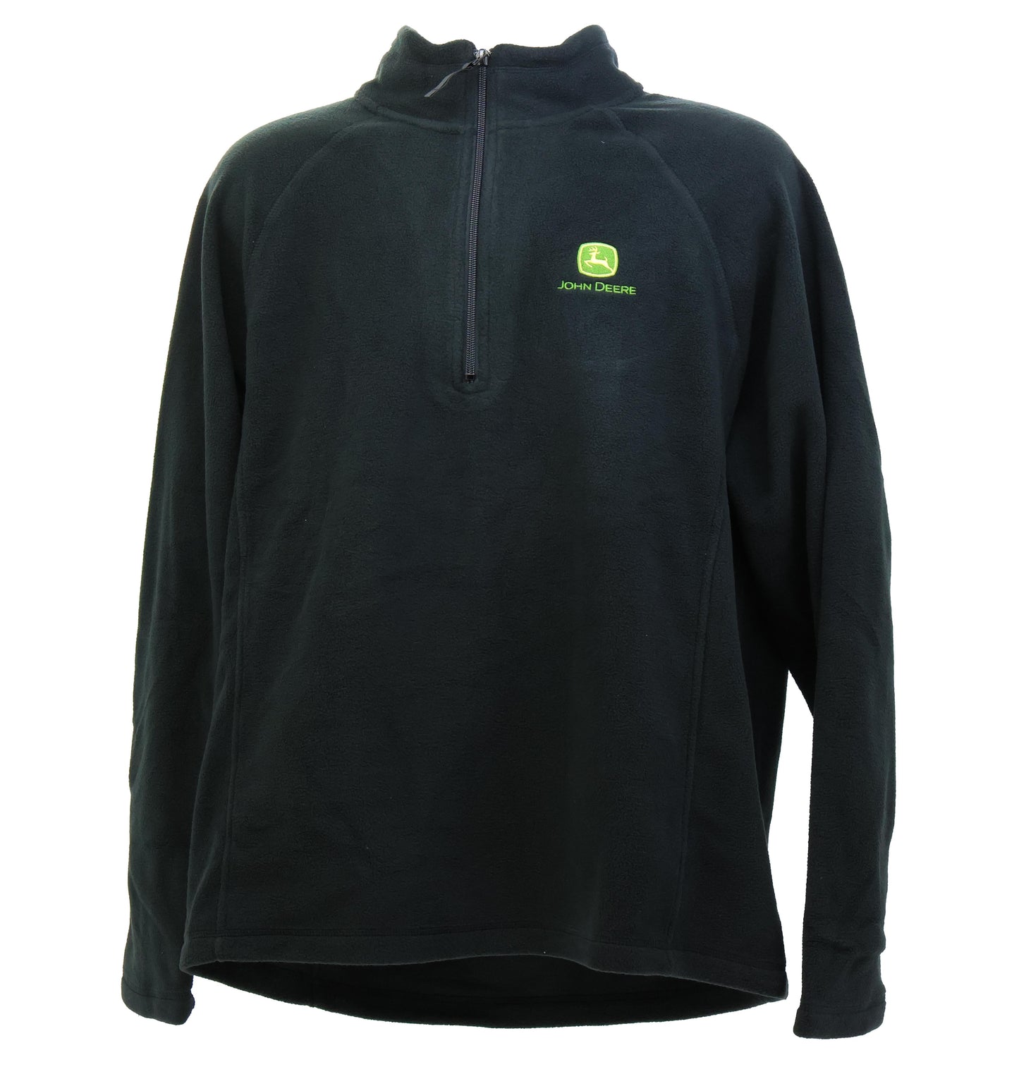 John Deere Black Mens 1/2 Zip Jacket Large - LP77853