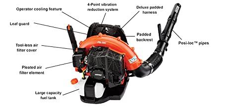Echo Original Equipment 234 MPH 756 CFM 63.3 cc Gas 2-Stroke X Series Backpack Leaf Blower with Hip Throttle - PB-770H