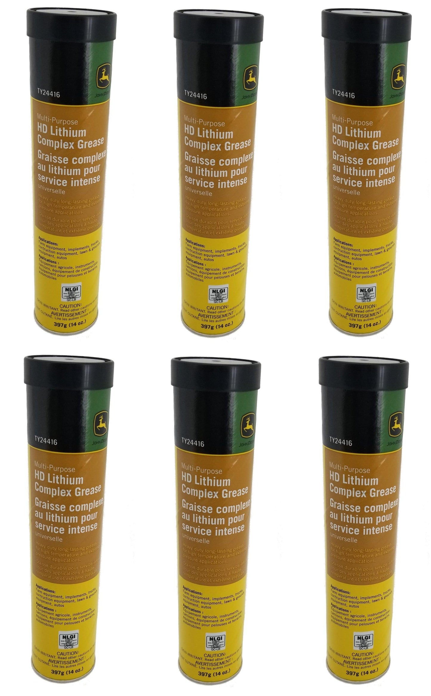 John Deere Multi-Purpose HD Lithium Complex Grease (6-PACK) - TY24416