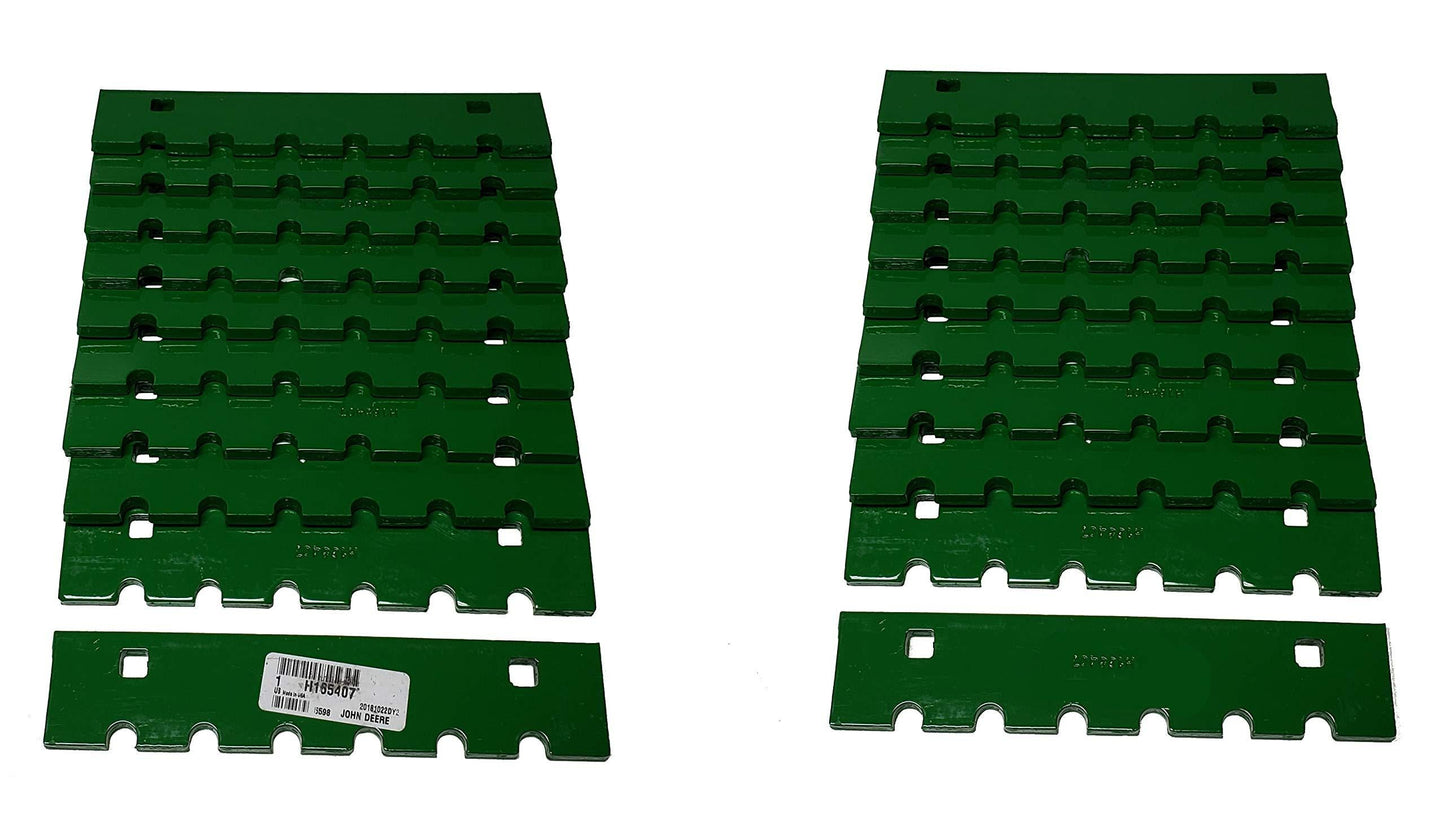John Deere Original Equipment Combine Notched Wear Plate (Pack of 20) - H165407,20