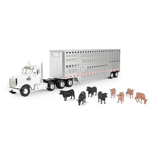 ERTL 1:32 Freightliner 122SD with Cattle Trailer - LP79392