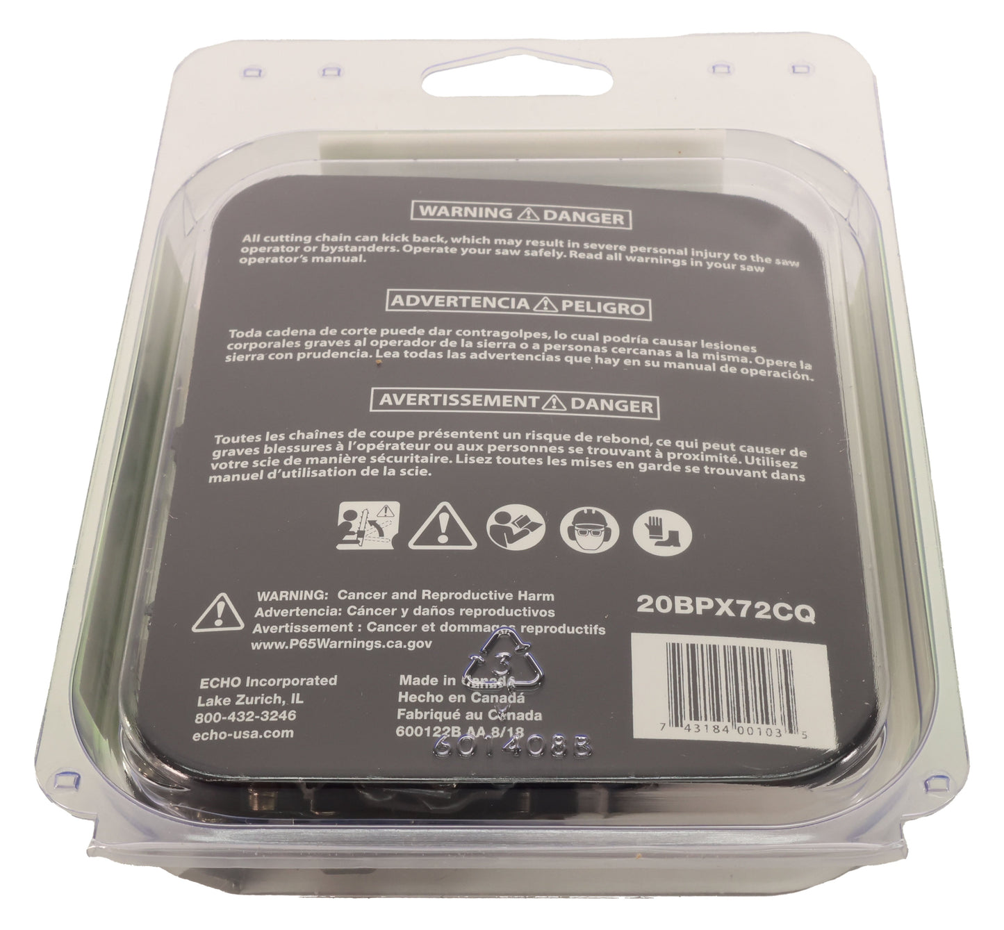 Echo Original Equipment SAW CHAIN 18" - 20BPX72CQ