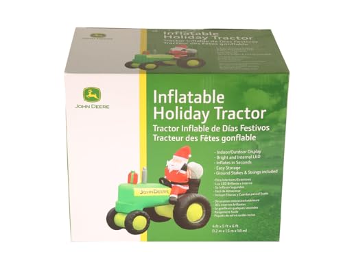 John Deere Tractor Inflatable with Santa - LP83209