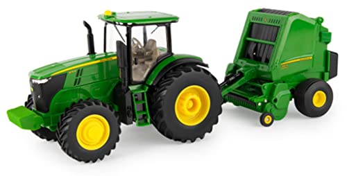 John Deere 1/32 Tractor and Baler Set Toy - LP79389