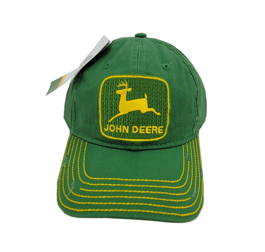 John Deere Mens Green Distressed Vintage Hat/Cap - LP48321