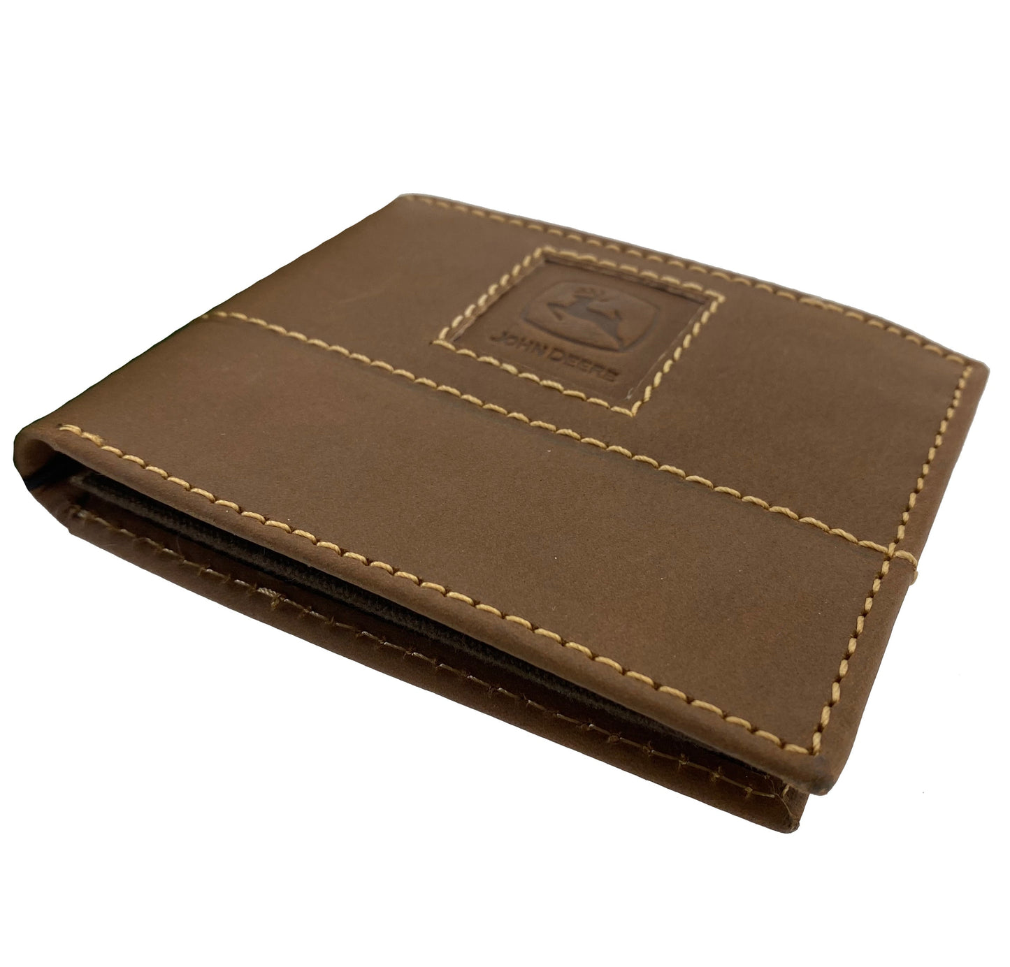 John Deere CrazyHorse Embossed Bi-Fold Wallet - LP71259