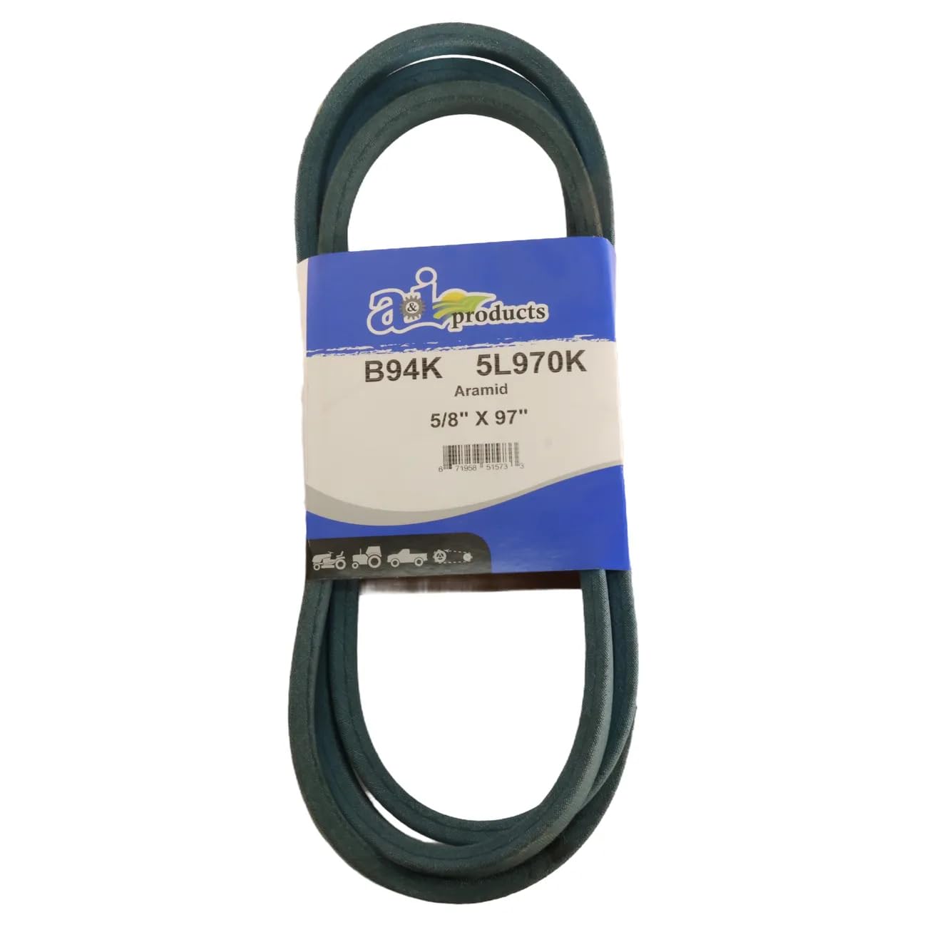 A&I Aftermarket Equipment Aramid Blue V-Belt (5/8" X 97" ) - A-B94K