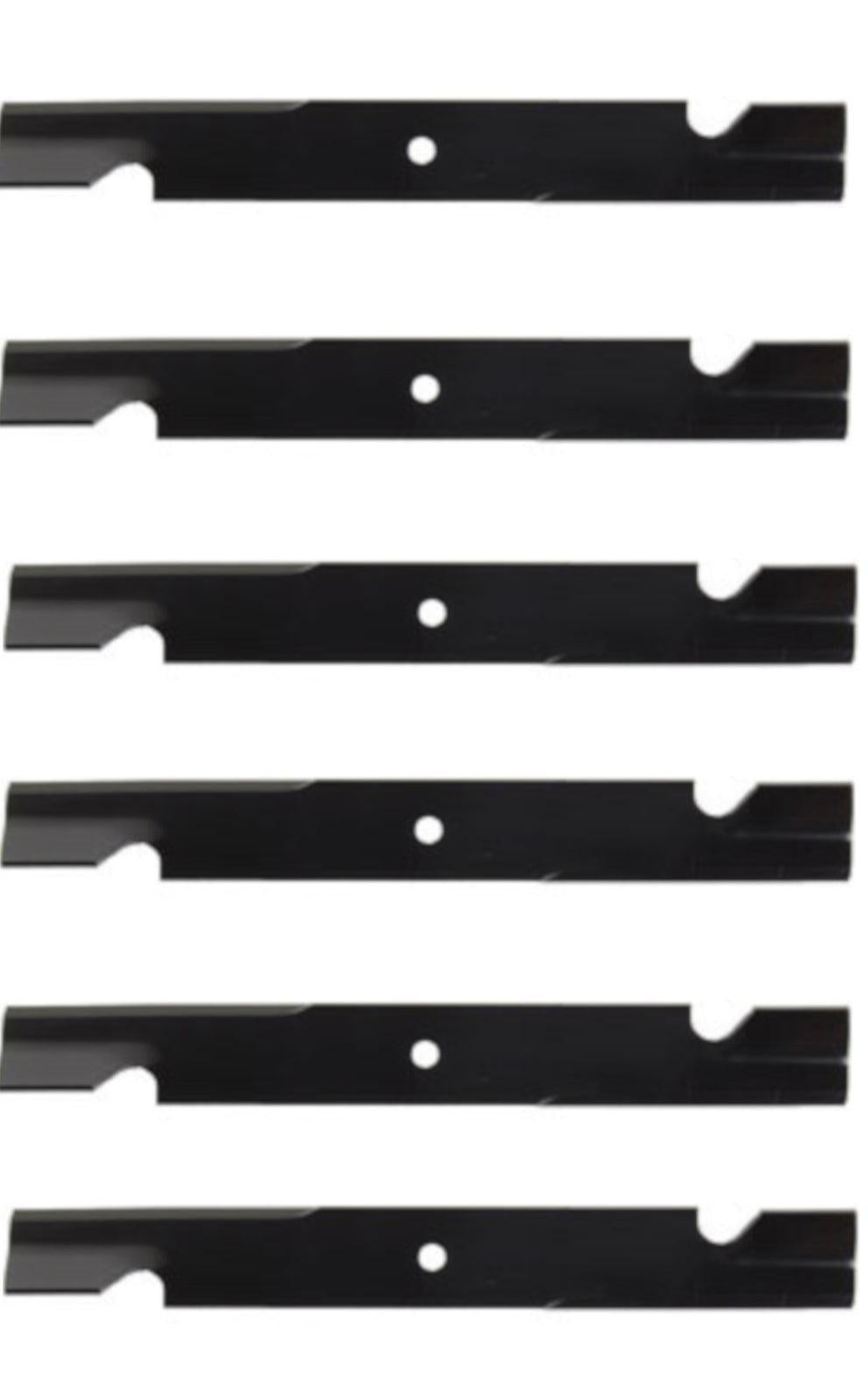 XHT Lawnmower Blades 20-1/2", 5/8", Notch (Set of 6) - B1DC1501,6