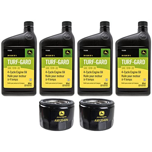 John Deere Original Equipment Double Oil Change Kit - (4) TY22029 + (2) AM125424