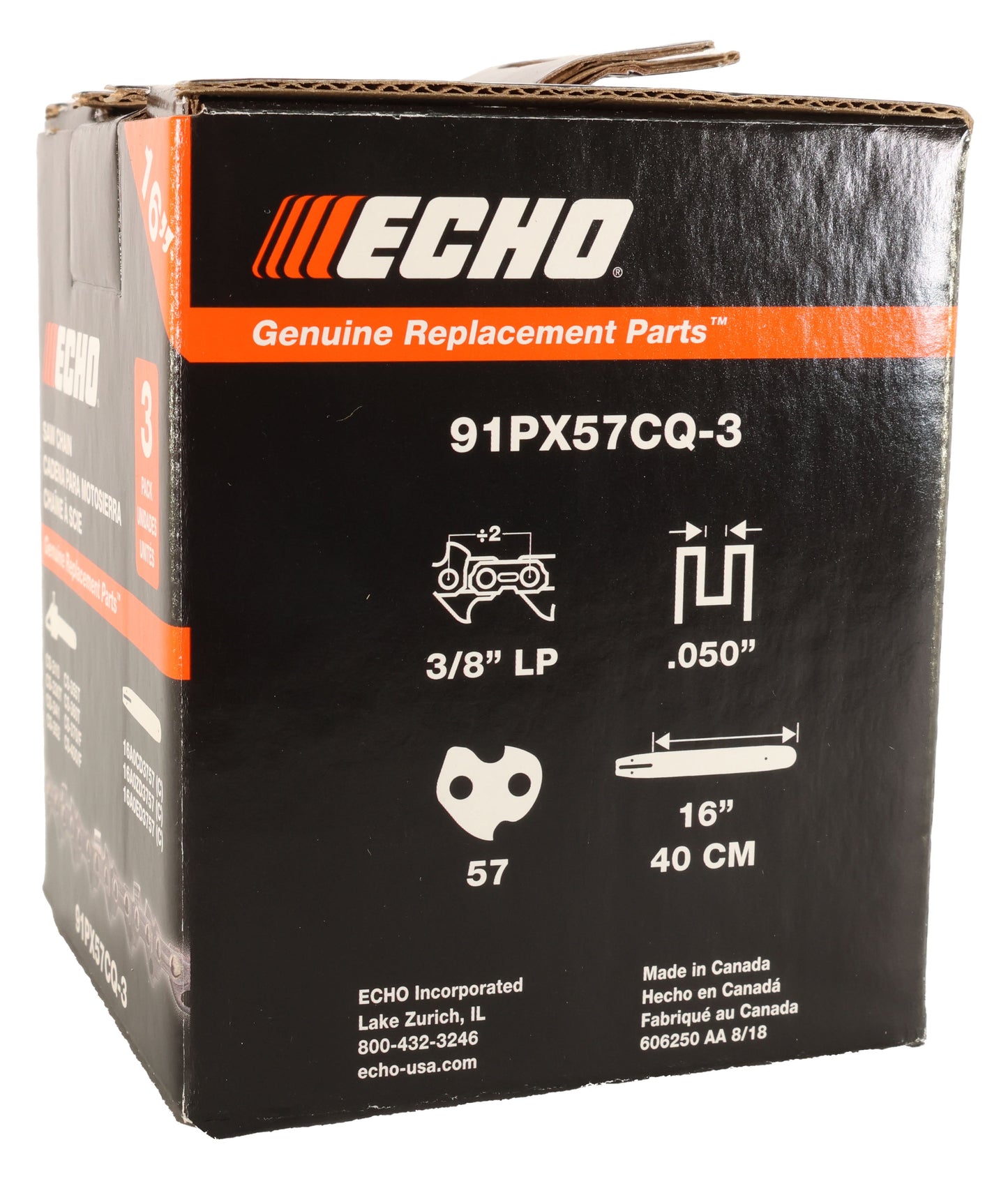 Echo Original Equipment Pack of 3 91PX57CQ Chainsaw Chains - 91PX57CQ-3, image 5