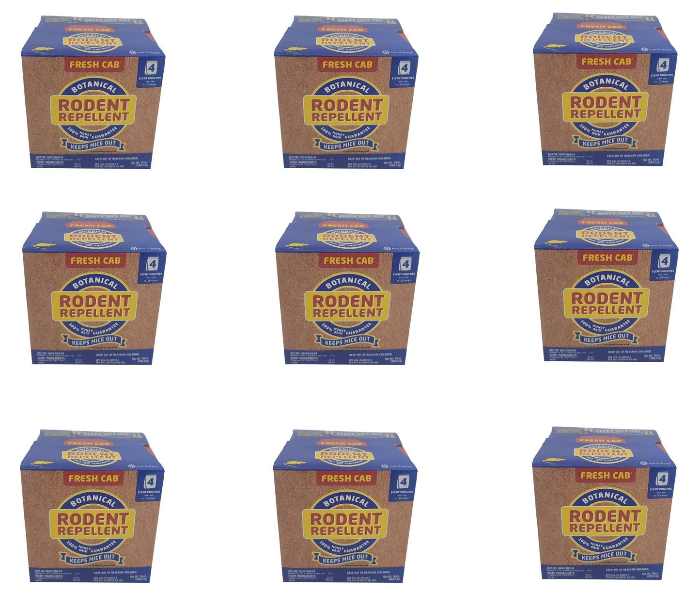 Fresh Cab (9 BOXES) Botanical Rodent Repellent - B1PMFCS12,9