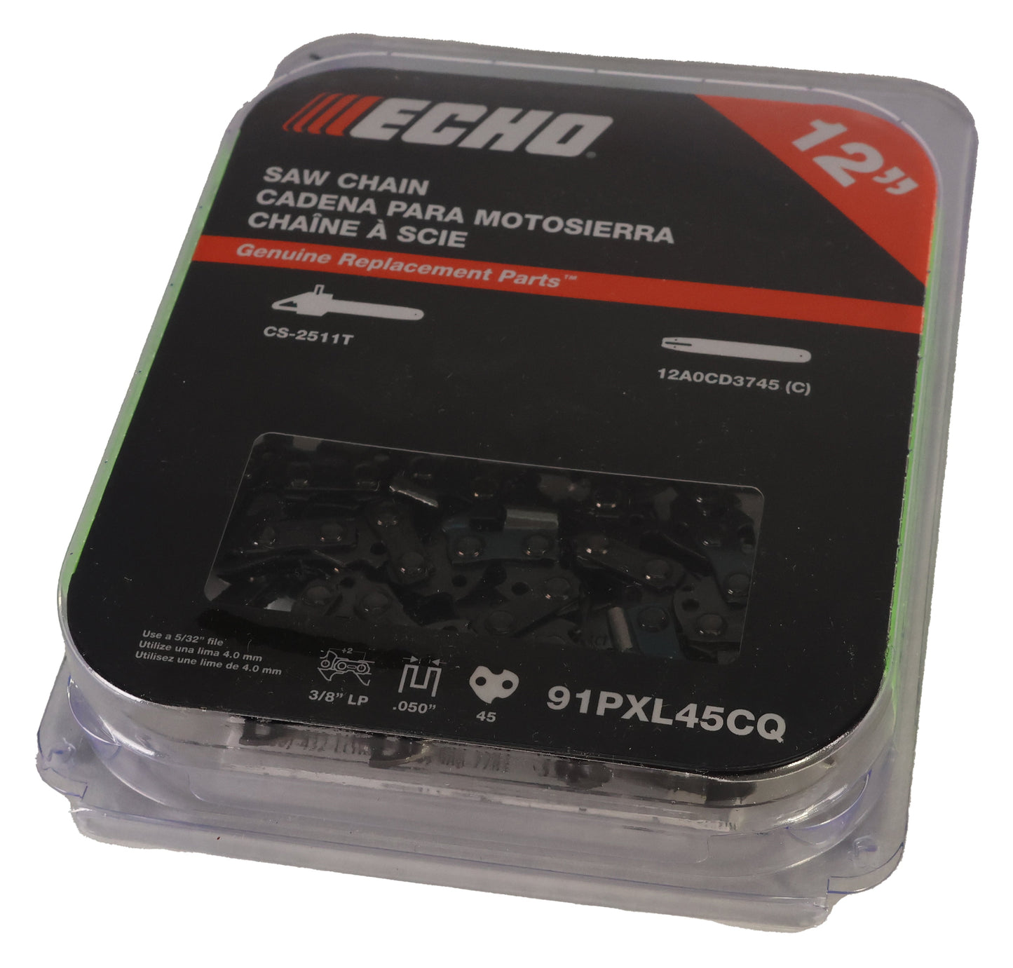 Echo Original Equipment SAW CHAIN 12" - 91PXL45CQ