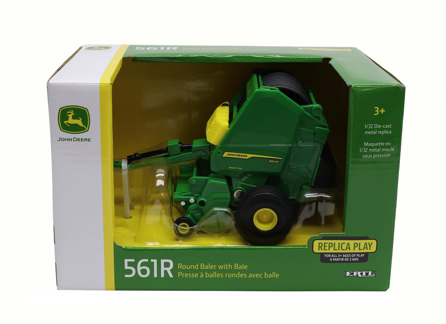 1/32 John Deere 561R Round Baler with Bale Toy - LP84371
