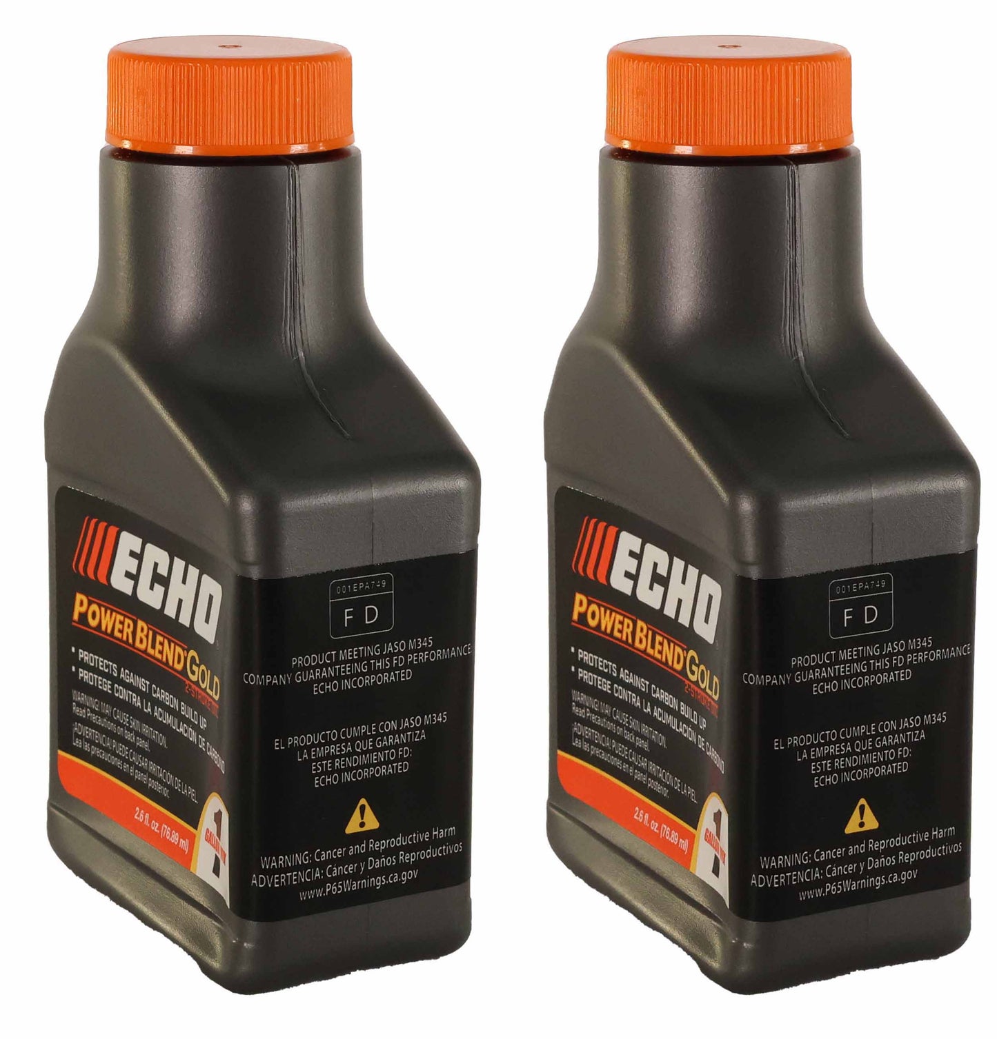 Echo Original Equipment 2-PACK Power Blend Gold Oil Mix 50:1 (2.6 fl oz Bottles) - 6450001