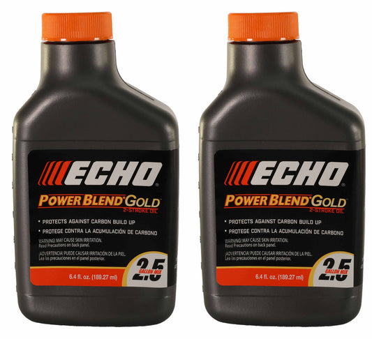 Echo Original Equipment 2-PACK Power Blend Gold Oil Mix 50:1 (6.4 fl oz Bottle) - 6450025