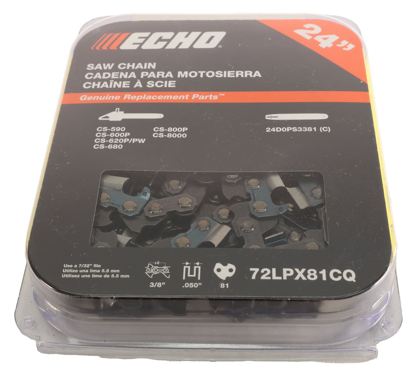 Echo Original Equipment SAW CHAIN - 24" - 72LPX81CQ, image 5