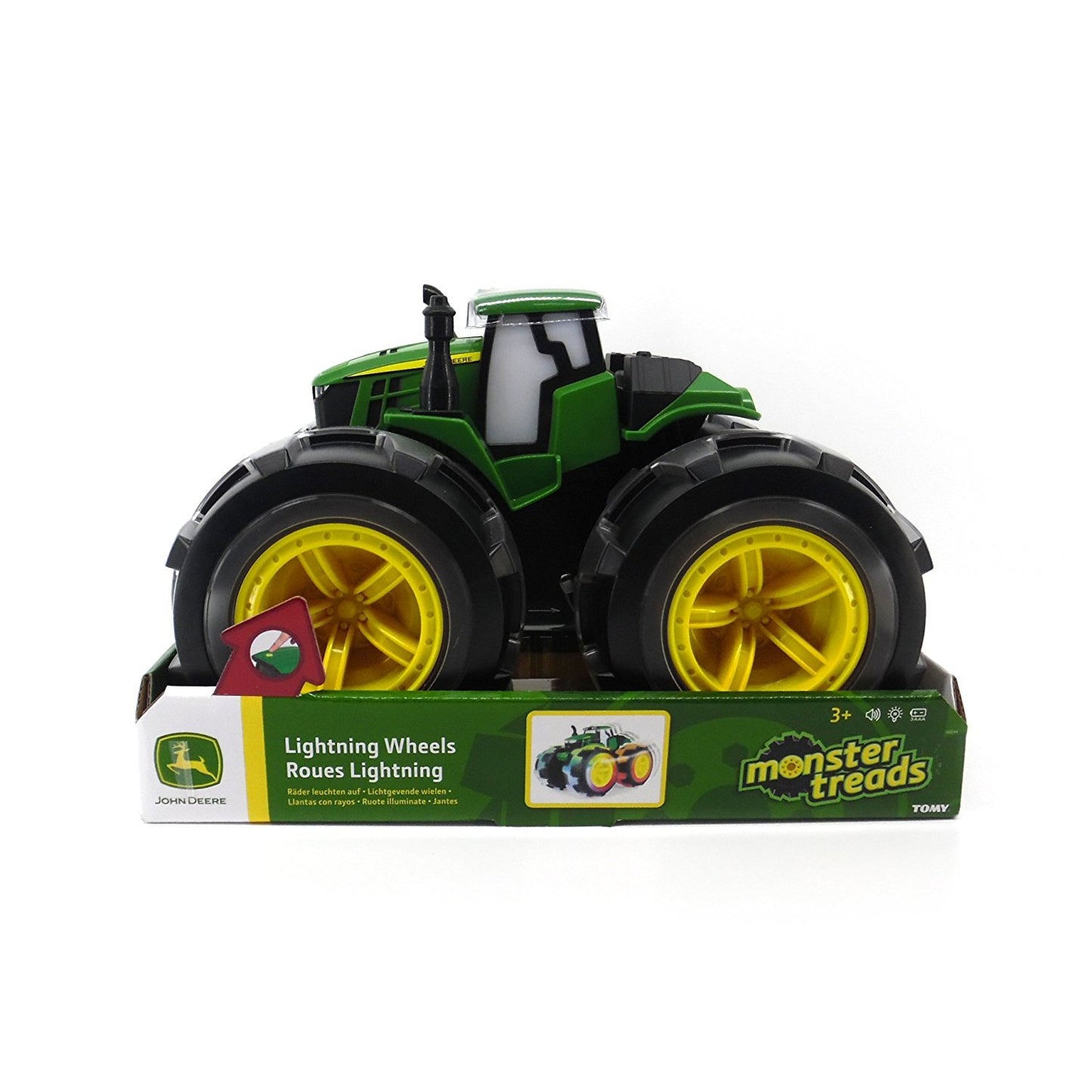 John Deere Monster Treads Deluxe Lightning Wheels Toy Tractor - LP68154