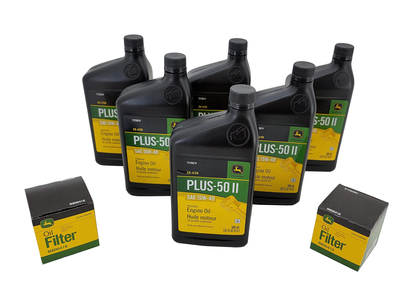 John Deere Original Equipment 1023E/1025R/1026R Double Oil Change Kit - TY26674B