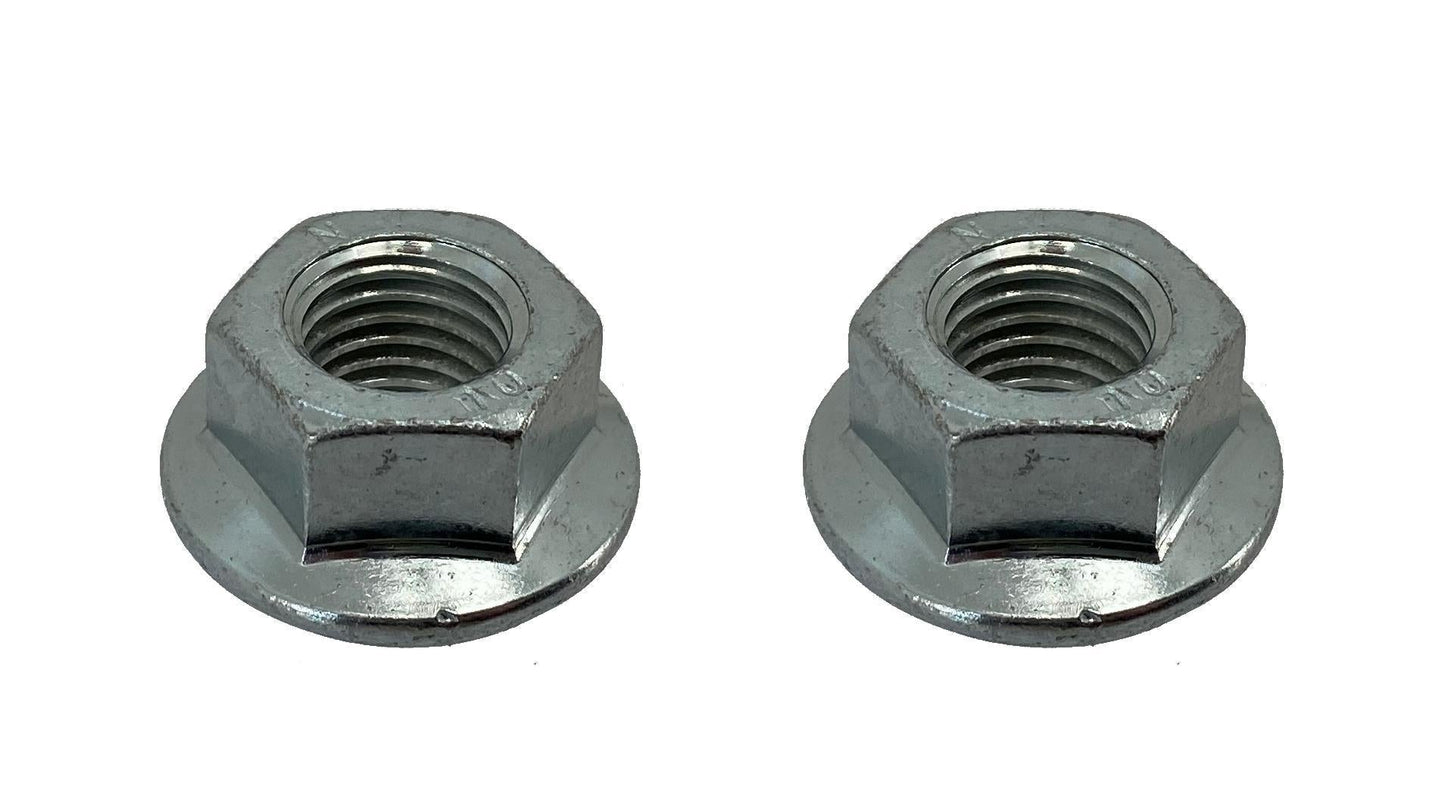 John Deere 14M7291 flange nut, 2-pack, front angle