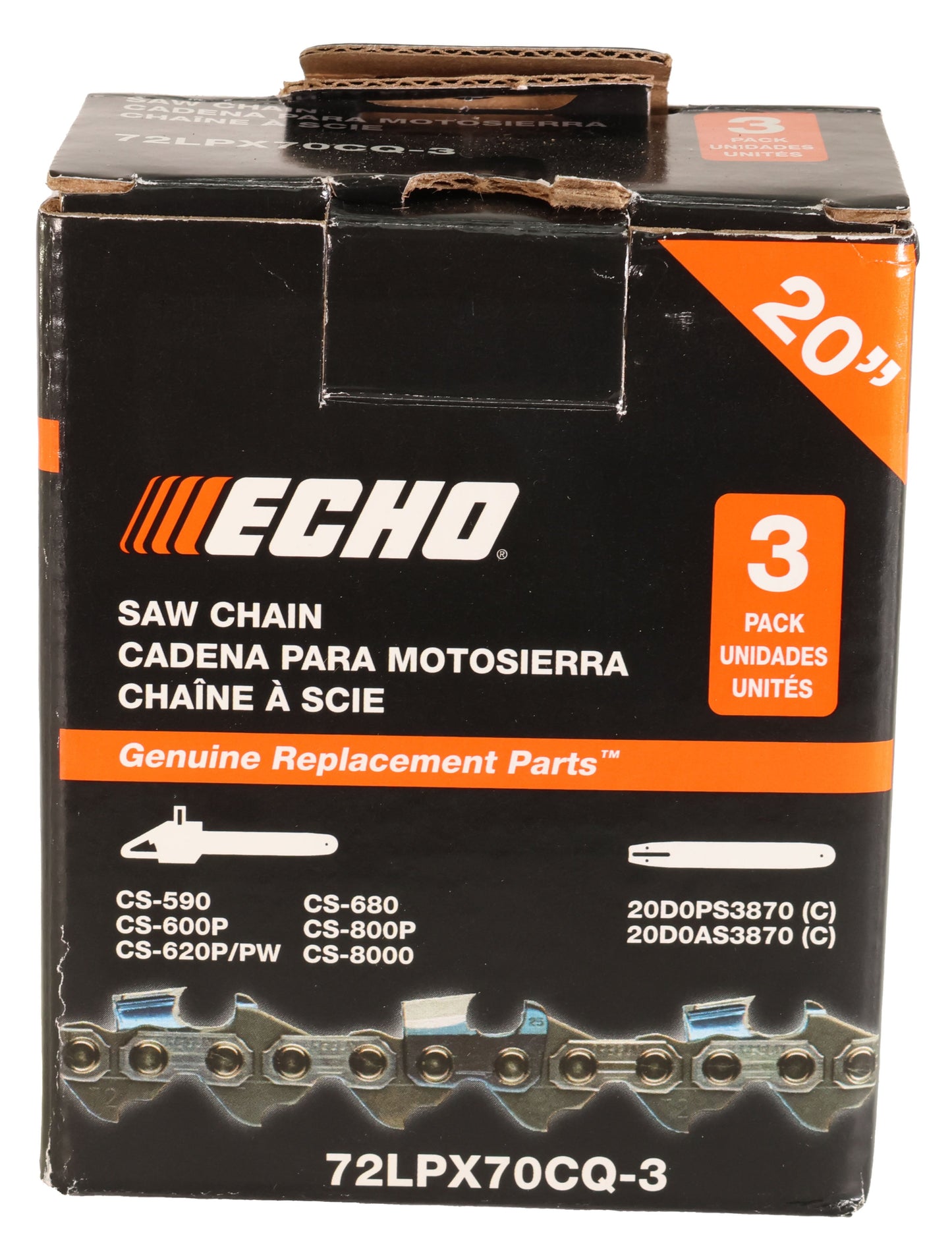 Echo Original Equipment Pack of 3 72LPX70CQ Chainsaw Chains - 72LPX70CQ-3, image 5