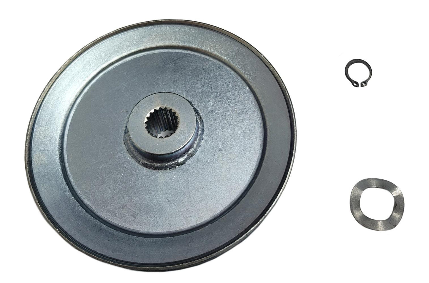 John Deere OEM Pulley Washer Snap Ring Kit MIU800783A, front view