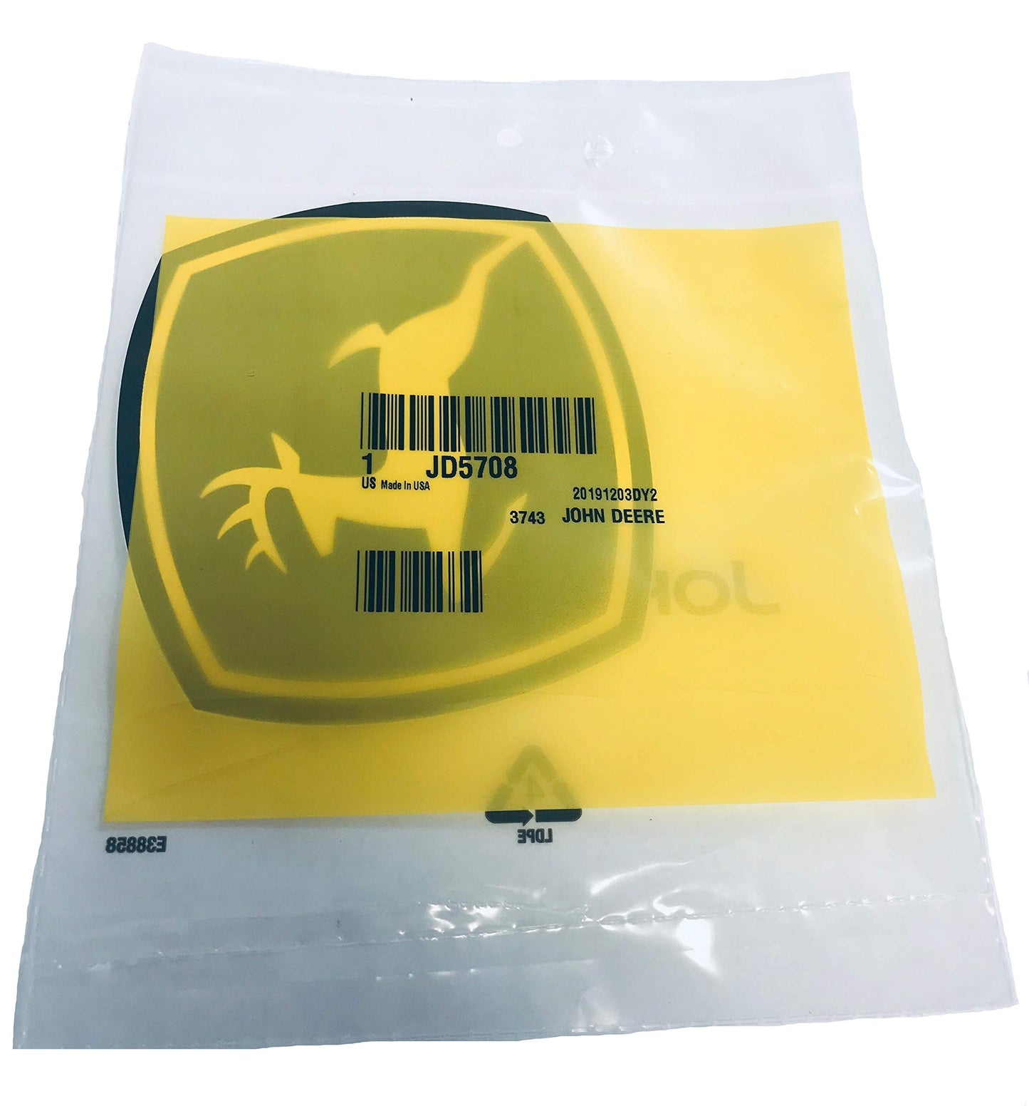 John Deere Original Equipment Label - JD5708,1