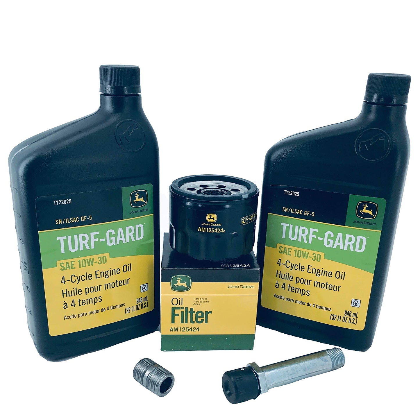 John Deere OEM Easy Oil Change Conversion Kit MIU13767A, front view