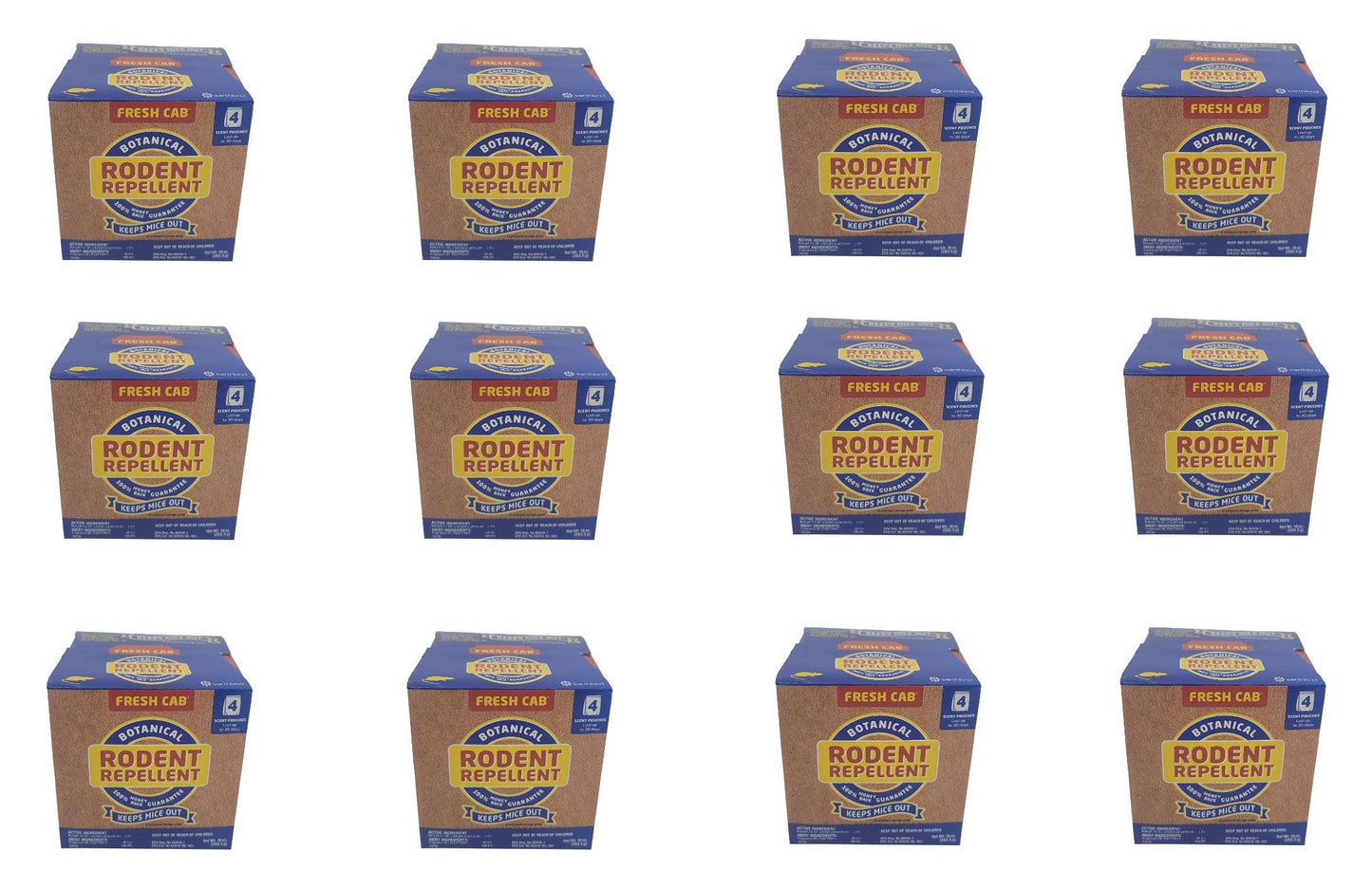 Fresh Cab (12 BOXES) Botanical Rodent Repellent - B1PMFCS12,12