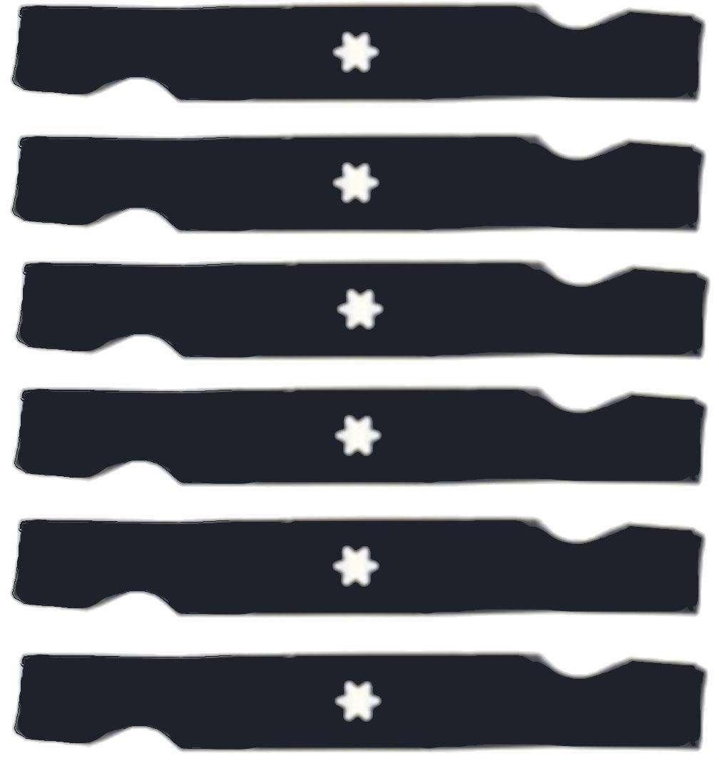 XHT 17-7/8", 6PT Star Mower Blade (Set of 6) - B1CC1428,6