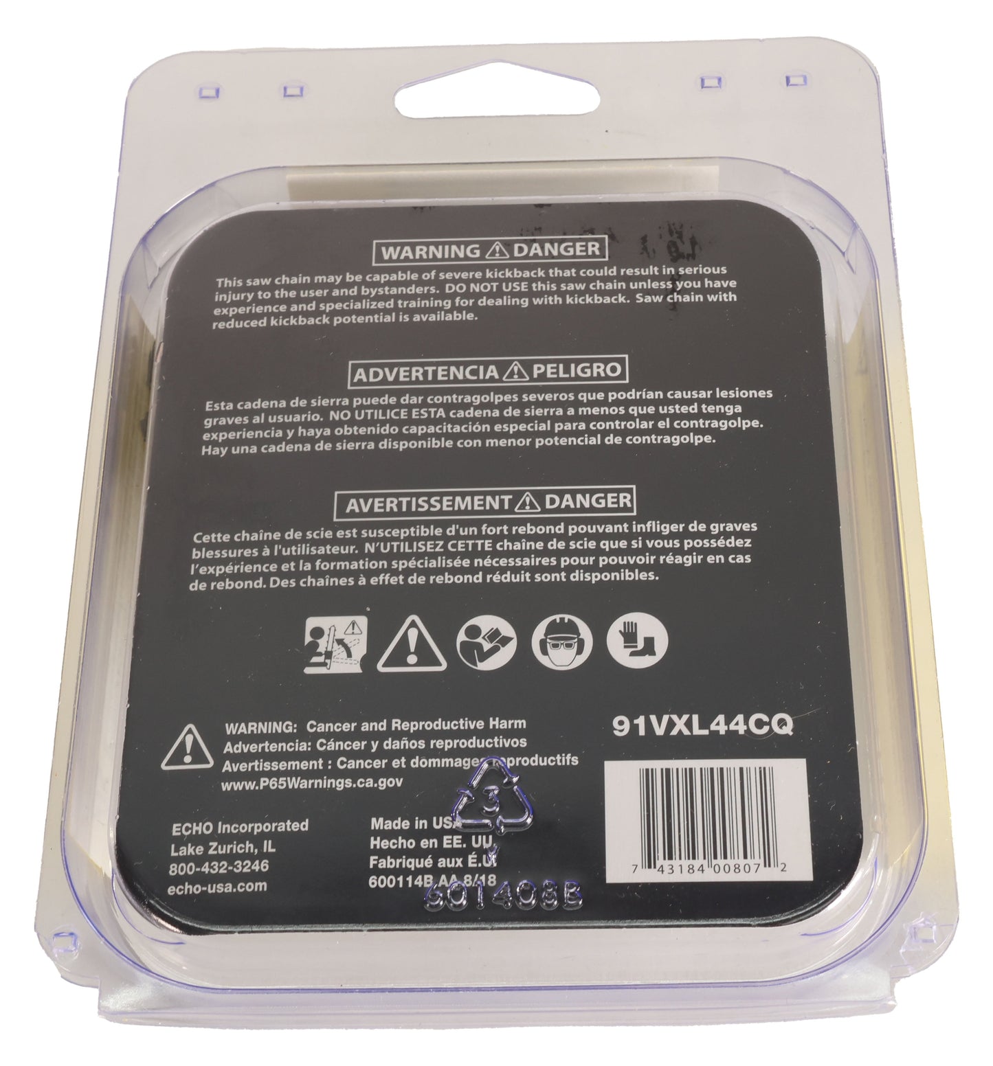 Echo Original Equipment SAW CHAIN 12" 0.050" GA - 91VXL44CQ