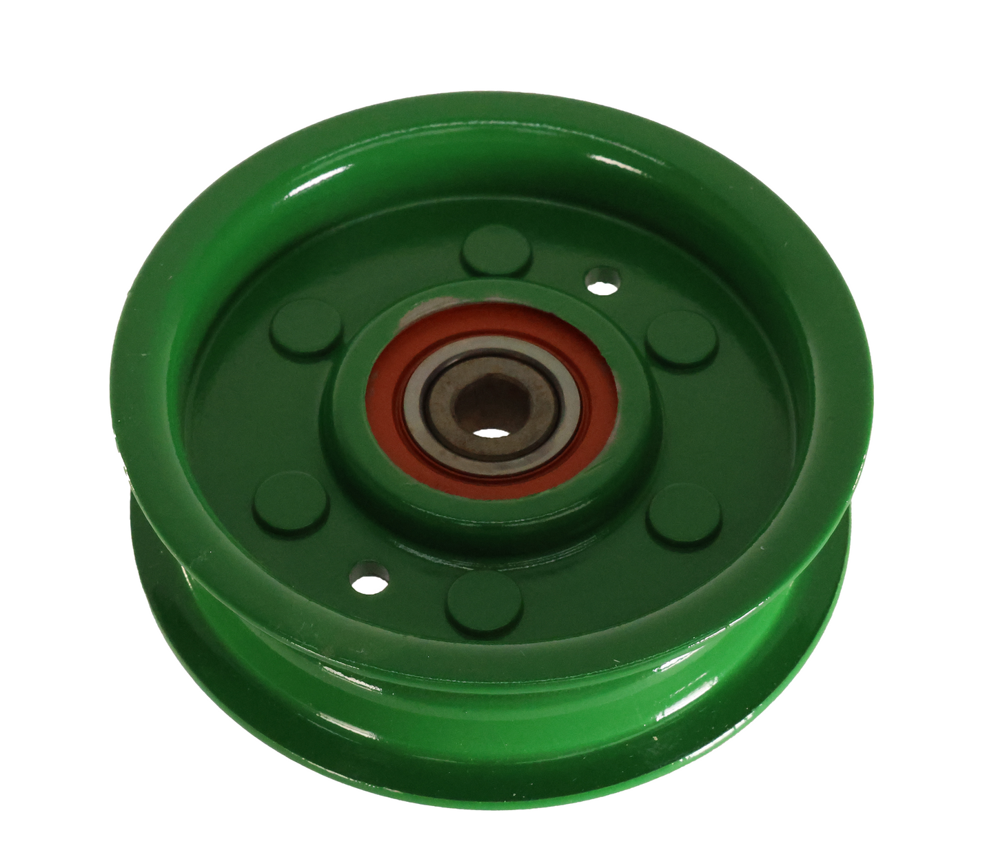 Top-down look at the John Deere Idler Sheave AH140497