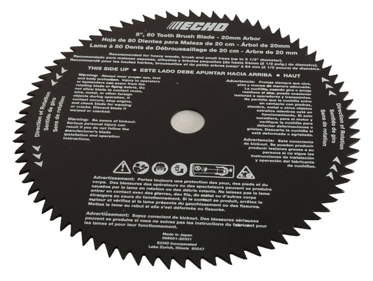 Echo Original Equipment BLADE - 80 TOOTH - 8" - 13/16" ARBOR - 69500120331