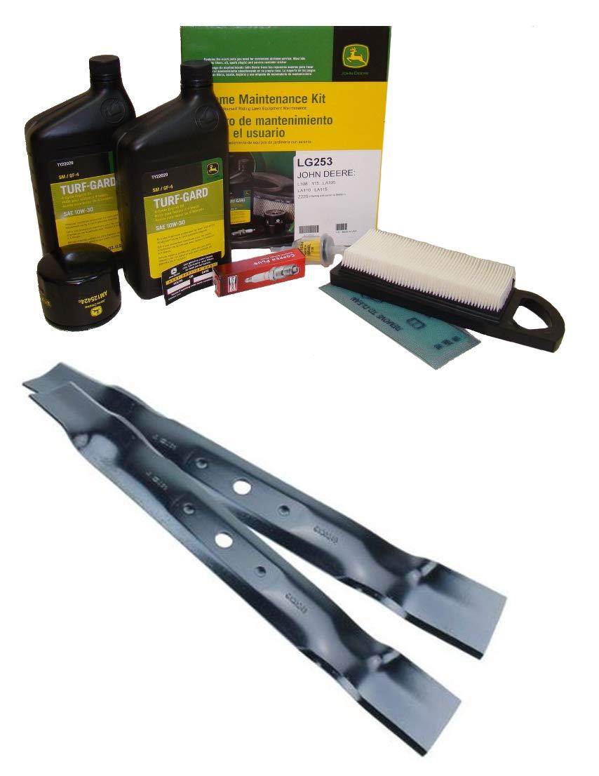 John Deere Original Equipment Model L108 Maintenance Kit + Standard Blades