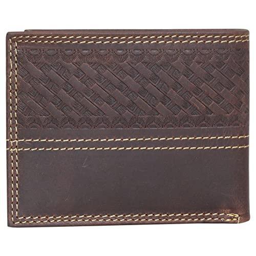 John Deere Men's Basketweave Bifold Wallet - LP83195