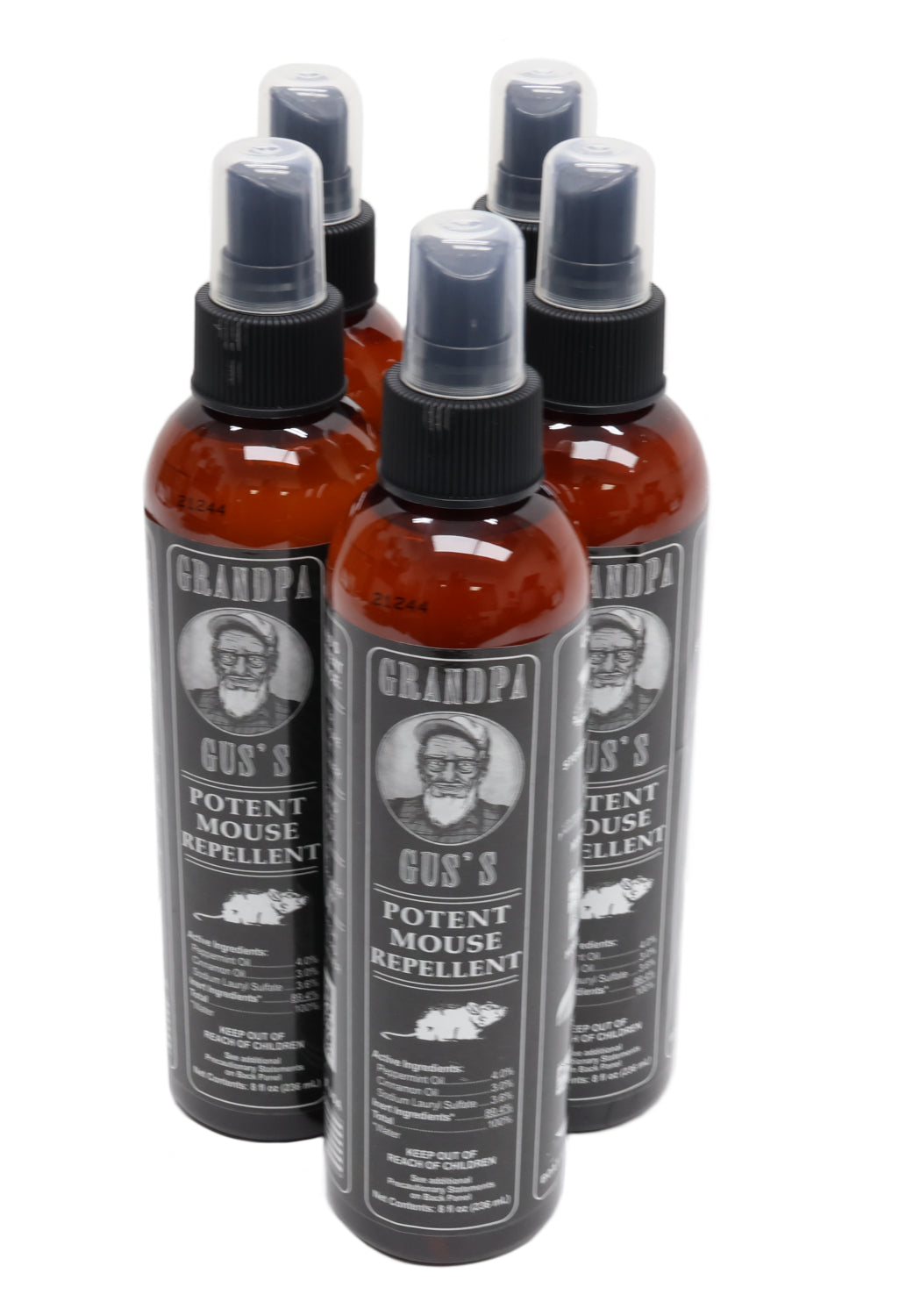 Grandpa Gus's (5 PACK) Rodent 8 oz Bottle Spray - A-B1GSB8A15,5