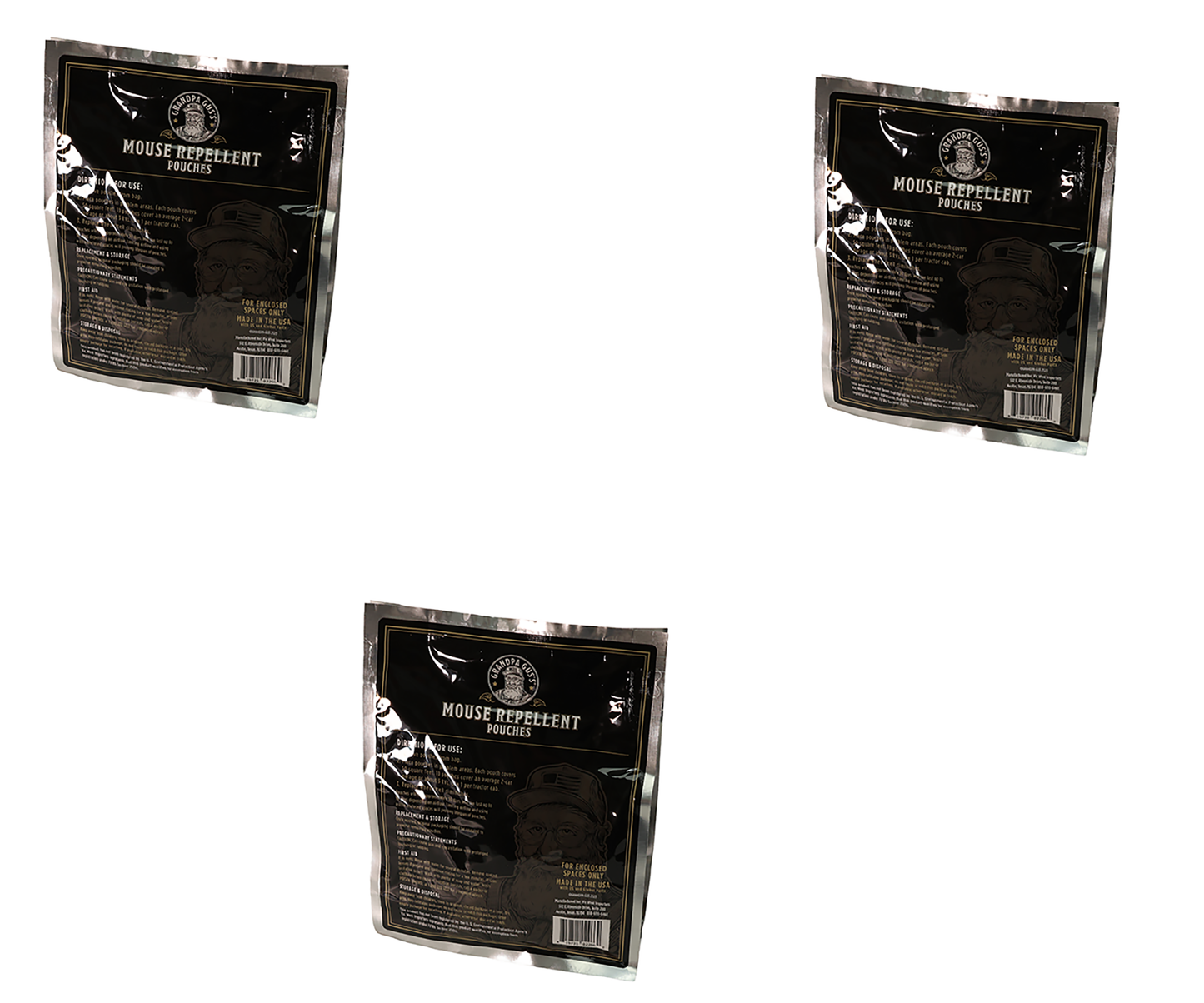 A&I Products Grandpa Gus's Rodent Repellent Pouches Pack of 3 - A-B1GPR106