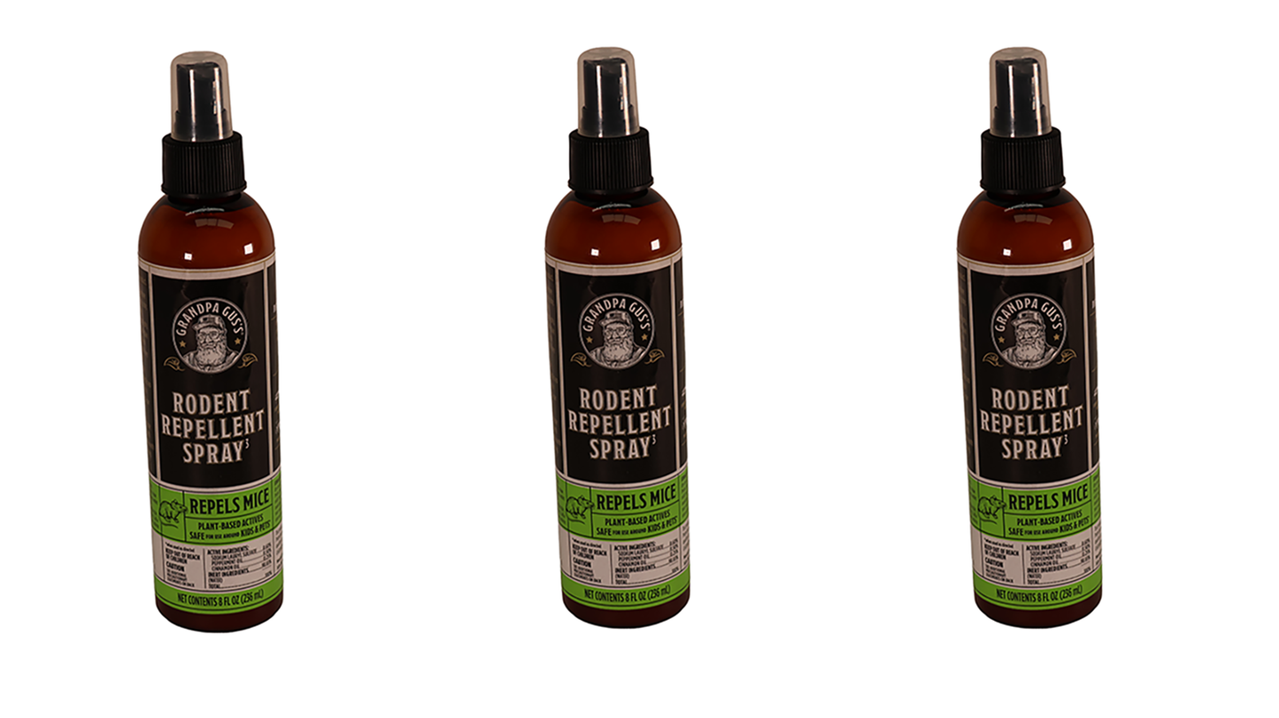 A&I Products Grandpa Gus's Rodent Spray, 8oz, US Only Pack of 3 - A-B1GSR8A15