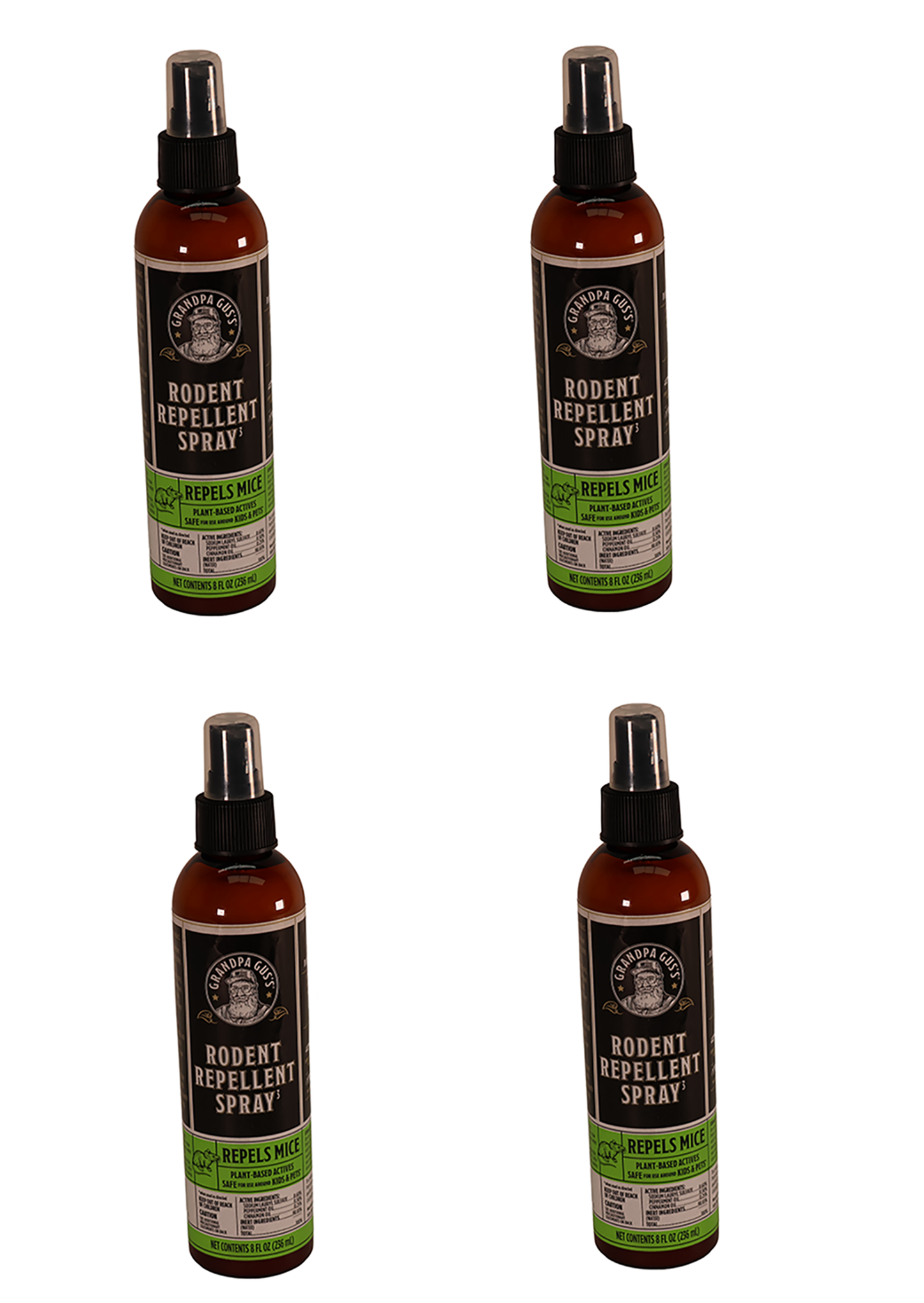 A&I Products Grandpa Gus's Rodent Spray, 8oz, US Only Pack of 4 - A-B1GSR8A15