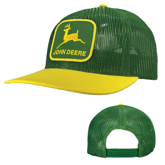 John Deere Green Full Mesh Crown Trucker Hat - LP83262