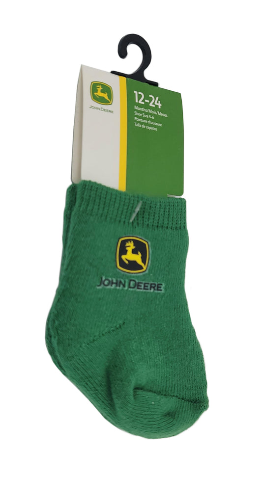 John Deere Logo Infant (12-24M) Crew Sock Green - LP64360