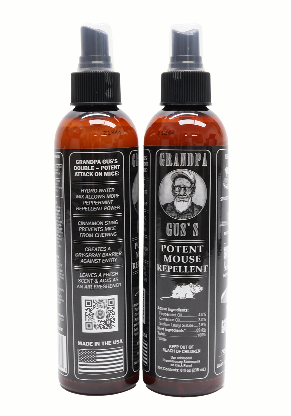 Grandpa Gus's (2 PACK) Rodent 8 oz Bottle Spray - A-B1GSB8A15,2