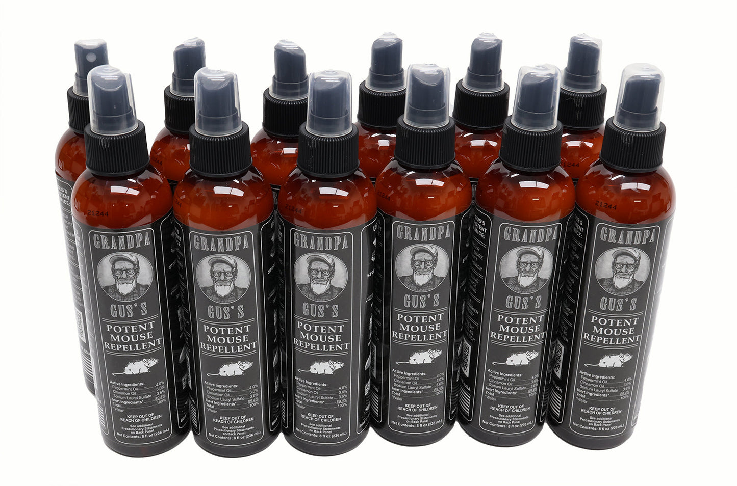 Grandpa Gus's (12 PACK) Rodent 8 oz Bottle Spray - A-B1GSB8A15,12