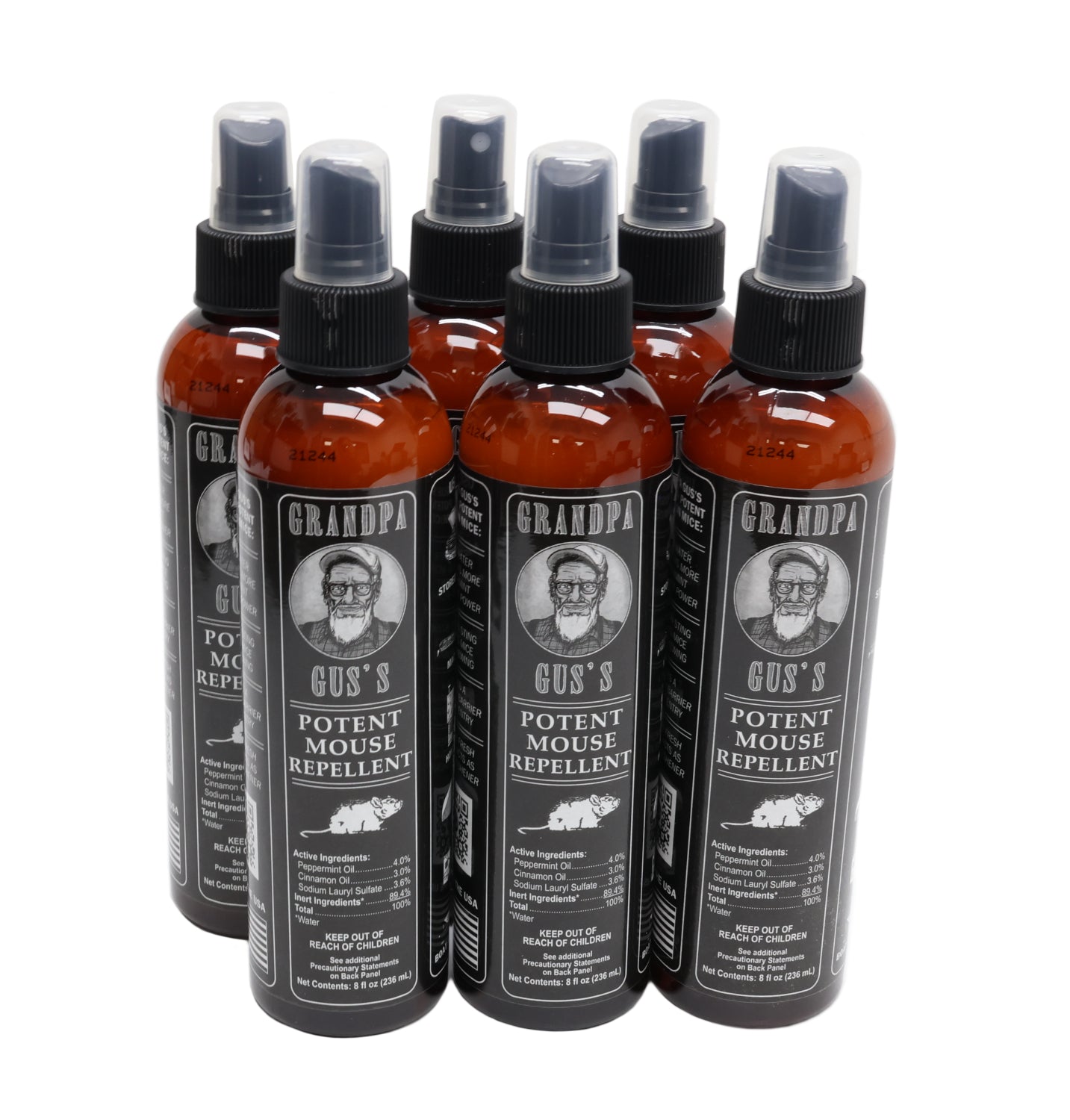 Grandpa Gus's (6 PACK) Rodent 8 oz Bottle Spray - A-B1GSB8A15,6