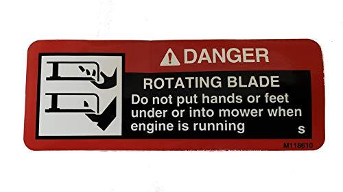 John Deere Original Equipment Safety Sign - M118610